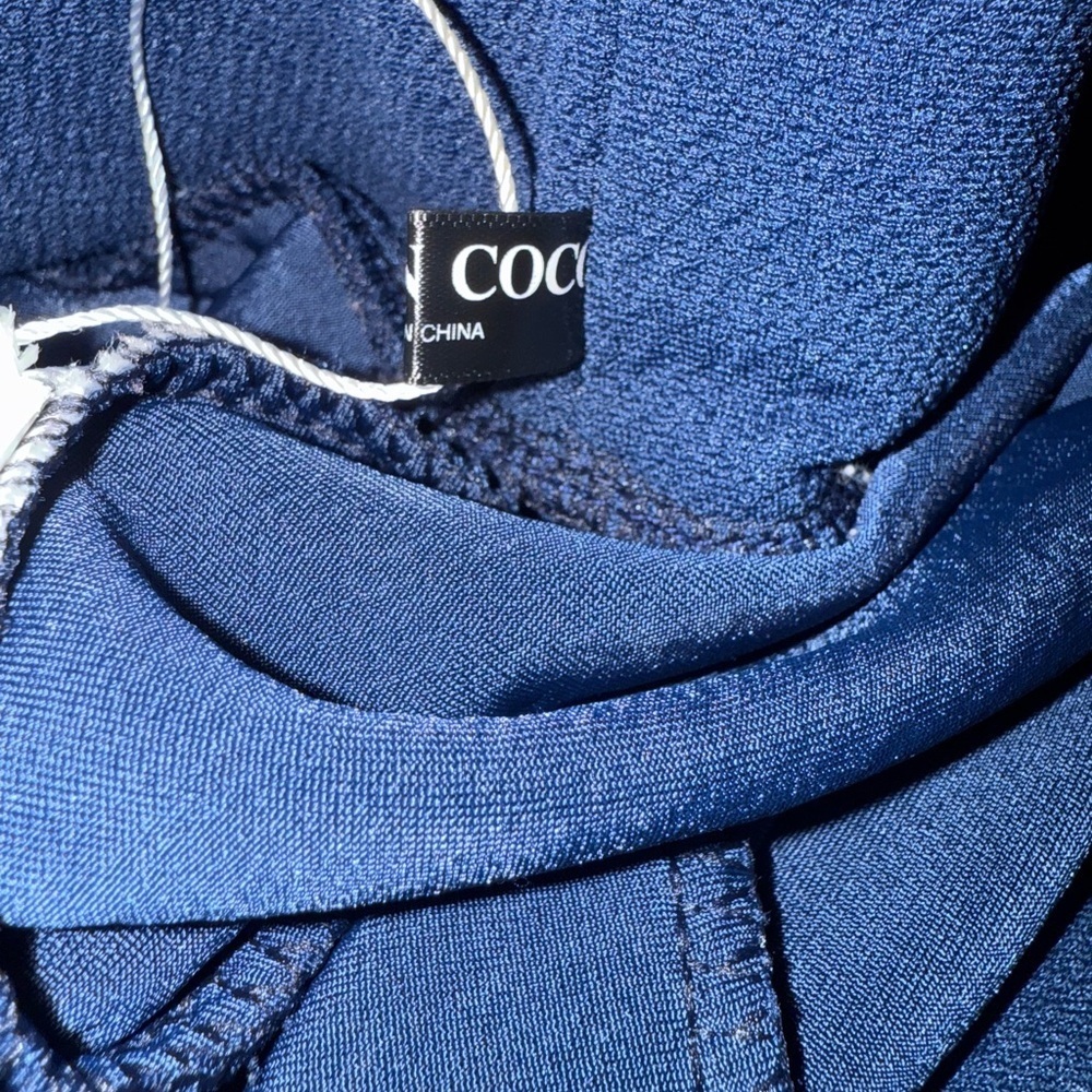 Urban CoCo Women's Stretchy Flared Casual Mini Skater Skirt Blue Size Sm… - Picture 4 of 7